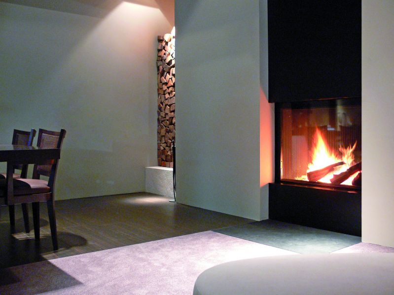 Cheminée moderne labellisée flamme verte 