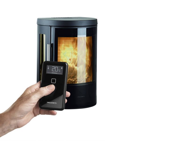Poêle à bois Hwam P4640C combustion pilotée